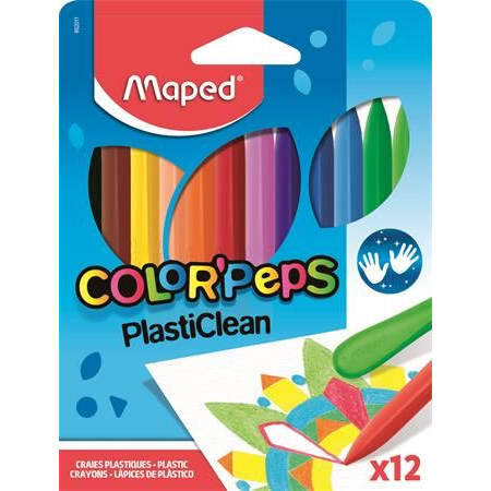 Maped "Color`Peps" PlastiClean zsírkréta 12 db (862011)