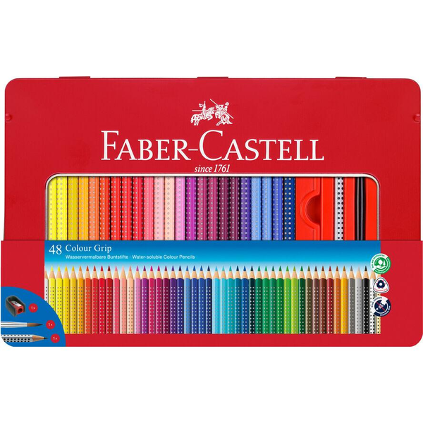 Faber-Castell Grip Akvarell színesceruza készlet - Vegyes színek (48db/csomag)