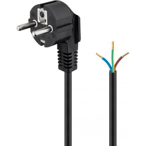 Goobay MT 3x0,75mm H05 1,5m kábel fekete (93976)