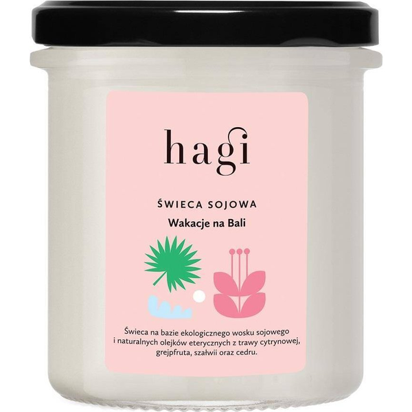 Hagi Hagi Mała świeca sojowa Wakacje na Bali 215ml