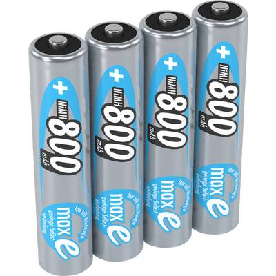 Mikroceruza akku AAA NiMH, 1,2V 800 mAh, 4 db, Ansmann maxE HR3, HR03, UO100557, DC2400, DC2400B4N, LR03 (5035042)