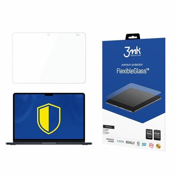 APPLE MACBOOK AIR 2022 (M2) HYBRIDNÍ SKLO - 3MK FLEXIBLEGLASS 15'' ( FÓLIE