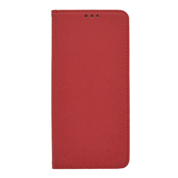 Tok álló, bőr hatású (FLIP, oldalra nyíló, asztali tartó funkció, rombusz minta) PIROS [Samsung Galaxy M53 (SM-M536)] (5996591212036)