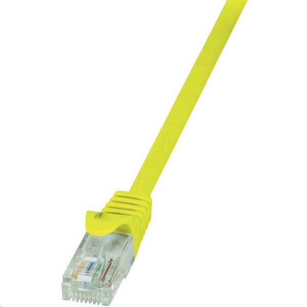 LogiLink Patchkabel CAT5e  U/UTP AWG26/7  0,5m  gelb