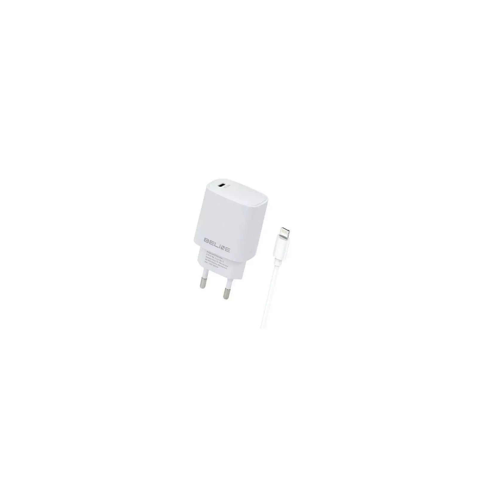 Beline BLNCW20L USB-C Hálózati töltő + Lightning kábel - Fehér (20W) (BELI02163)
