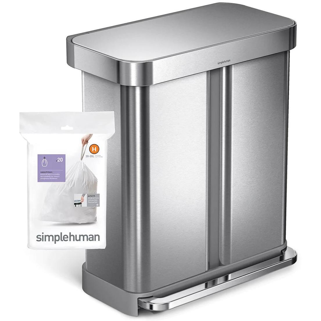 Simplehuman Typ H 30-35 l, összehúzható, 20 db (838810003191)