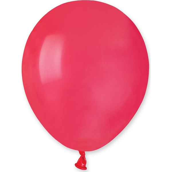  Gemar Balony pastelowe Czerwone, A50, 13 cm, 100 szt.