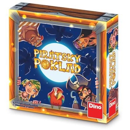 Dino Pirátský poklad Társasjáték Családi Memóriajáték
