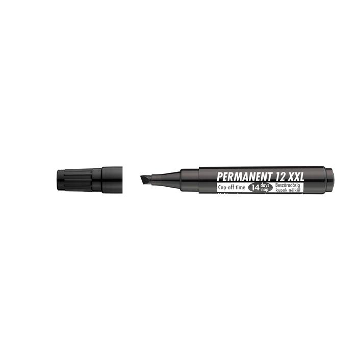 ICO Permanent 12 XXL 1-4mm Alkoholos marker - Fekete (9580082000)