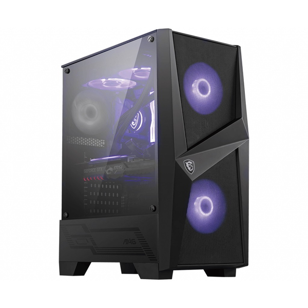 MSI MAG Forge 100M Midi Tower Noir, Transparent