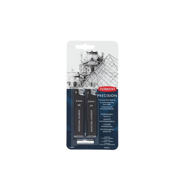 Derwent Precision Grafitbél szett - 0,5 mm / Grafit (33 darabos) (2302430)