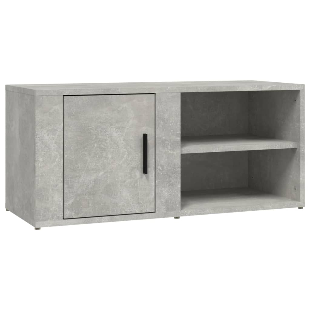 betonszürke szerelt fa TV-szekrény 80x31,5x36 cm (819444)