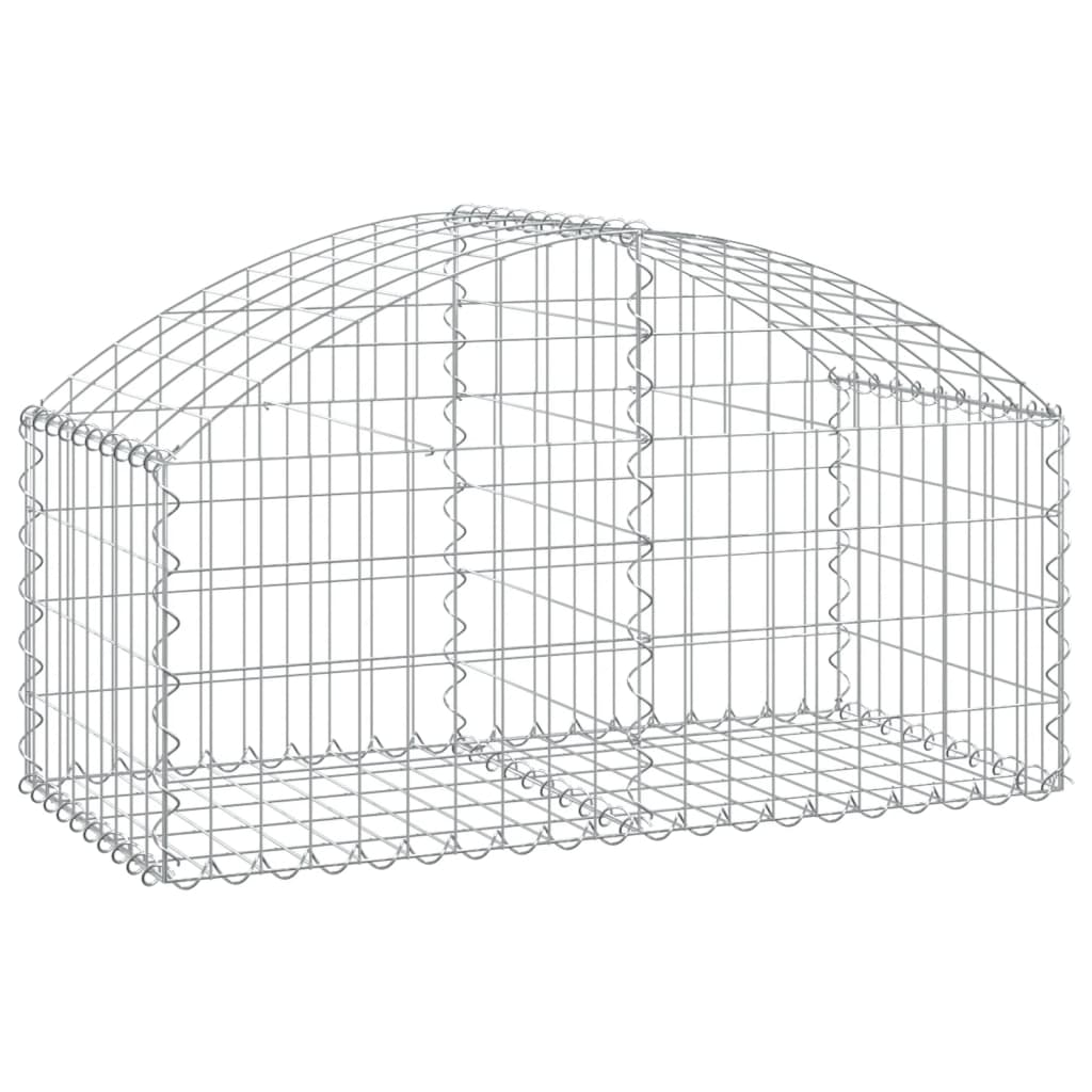 íves horganyzott vas gabion kosár 100x50x40/60 cm (153432)