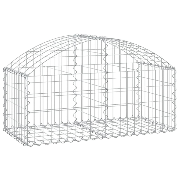Coș gabion arcuit, 100x50x40/60 cm, fier galvanizat