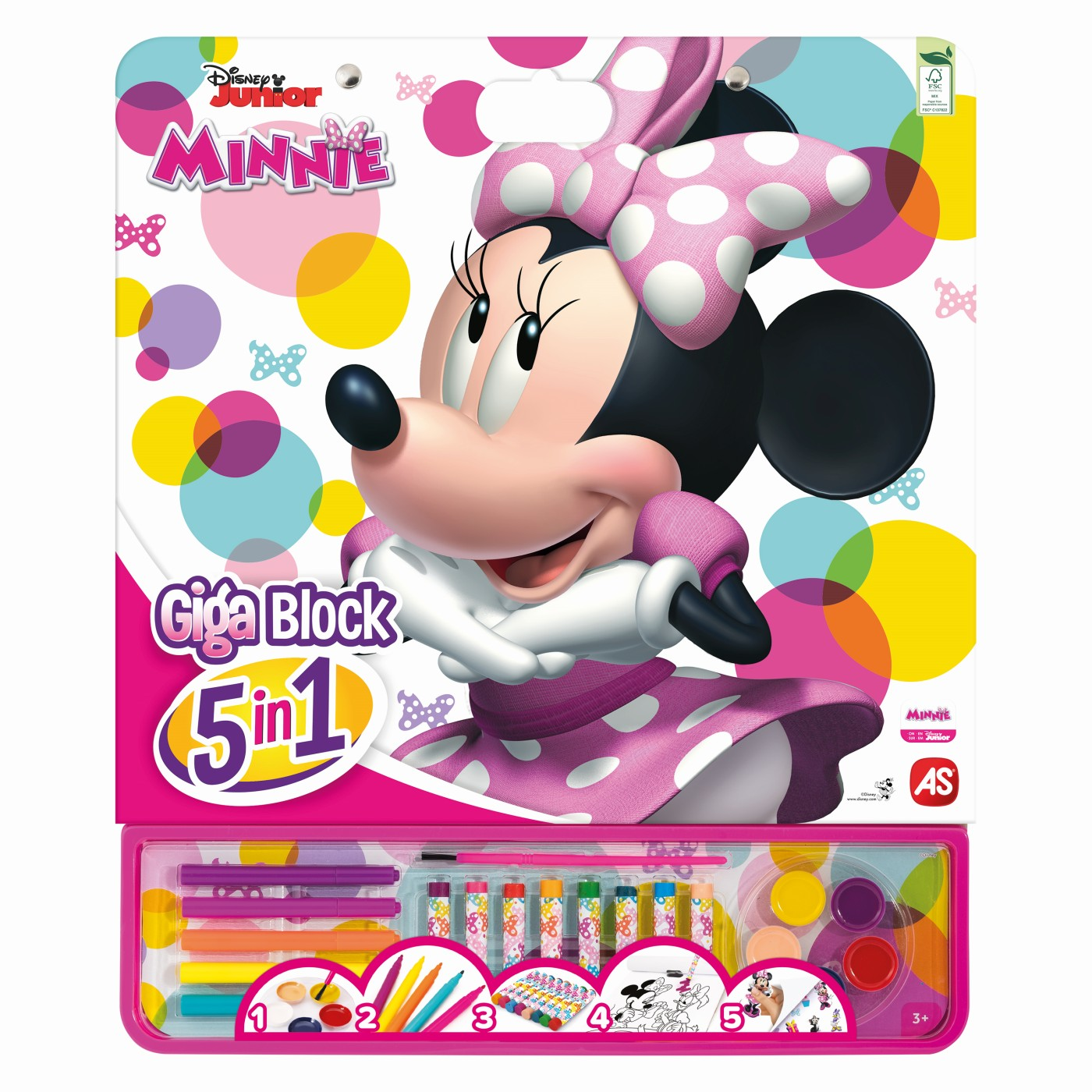 AS CRAFT Giga színező 5 az 1-ben Disney Minnie egér (1023-62749)