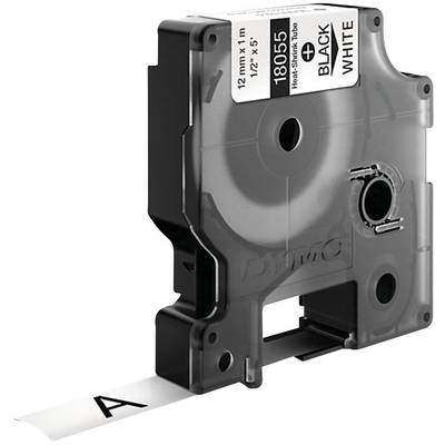 Feliratozó szalag, zsugorcső DYMO IND RHINO 18055 Poliolefin Szalagszín: Fehér Szövegszín:Fekete 12 mm 1.5 m (S0718300)