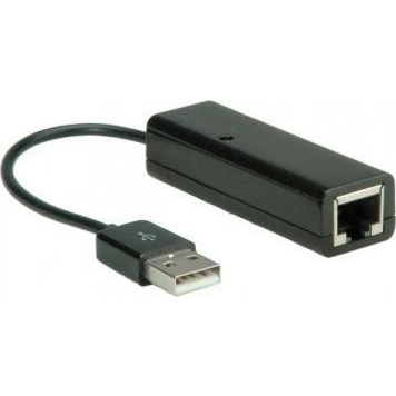 Value USB 2.0 Konverter [1x USB 2.0 dugó, A típus - 1x RJ45 alj]