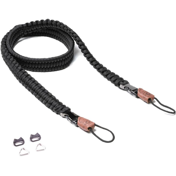 C-ROPE Kameragurt Traveler aus Paracord 100cm Silent Black retail