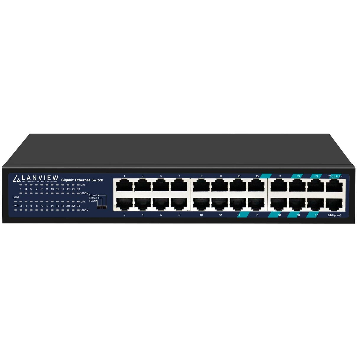 Мрежов суич Lanview LVN-1U-24PORT-1G