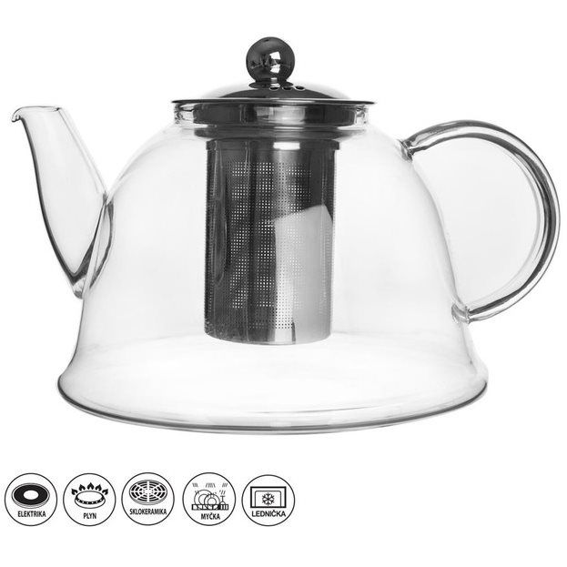 Üveg teáskanna + szűrő ZOJA 1,65 l (152594)