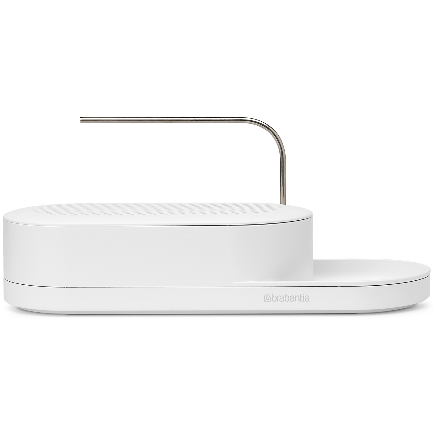 BRABANTIA SinkStyle Organiser mosogató rendszerező. beépített csepptálcával. műanyag. szabadon álló. szikrázó fehér ásványi textúra. 350x150x130mm - 227882