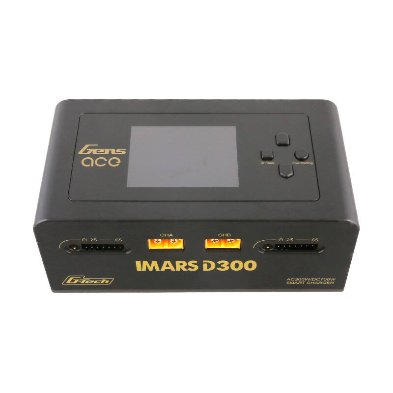 Gens Ace IMARS D300 G-Tech Channel AC/DC 300W/700W RC akkumulátor töltő (GEA300WD300-EB) (GEA300WD300-EB)