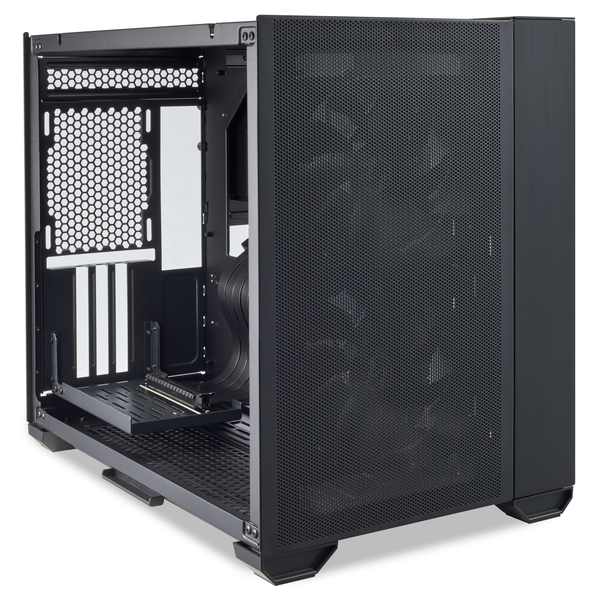 Carcasa Lian Li O11 Air Mini, Tempered Glass, Mid-Tower, fara sursa, Black