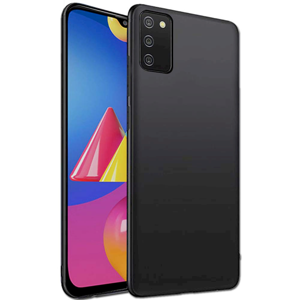 Fusion Samsung A035 Galaxy A03S Soft Matte Szilikon Tok - Fekete