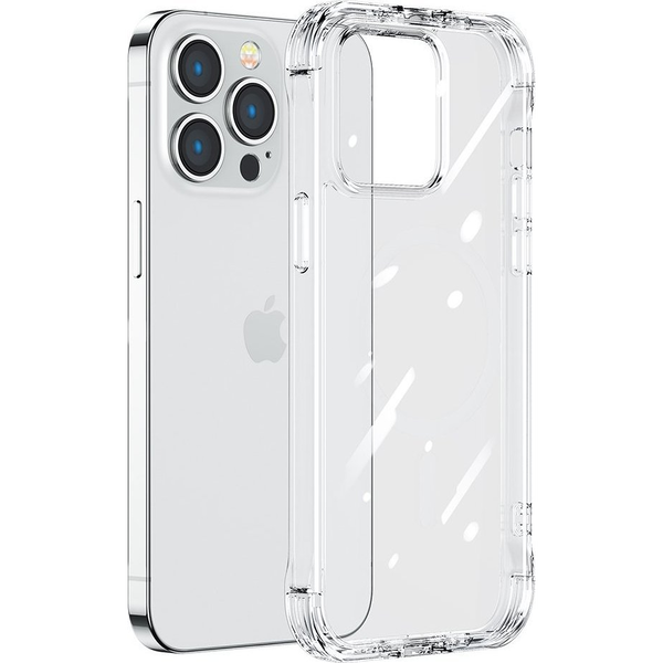 Joyroom Defender Sorozatú Tok iPhone 14 Pro Max Páncélozott Kampós Tok Állvánnyal Átlátszó Jr-14h4