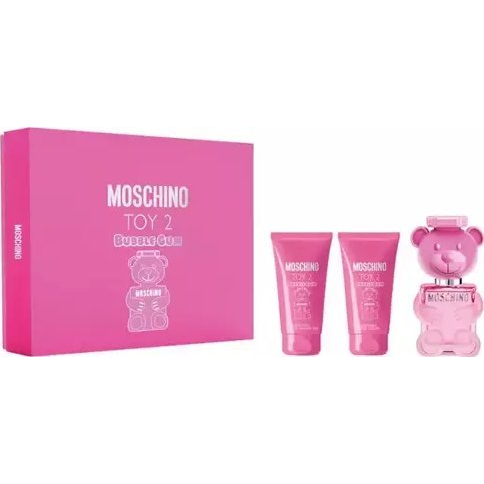 SET MOSCHINO Toy 2 Bubble Gum EDT spray 50ml + BODY LOTION 50ml + SHOWER GEL 50ml
