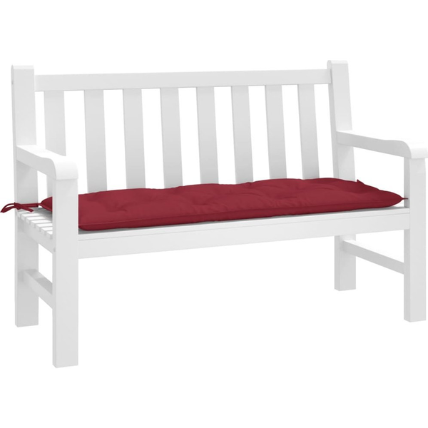 bordó oxford szövet kerti padpárna 120 x 50 x 7 cm