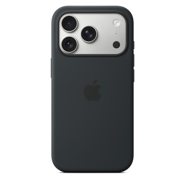 Silikon Case mit MagSafe (schwarz, iPhone 17 Pro)