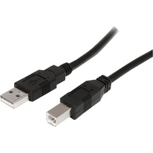 StarTech.com 0.5m, USB 2.0 A/USB 2.0 B, M/M USB-kabel 0,5 m USB A USB B Zwart