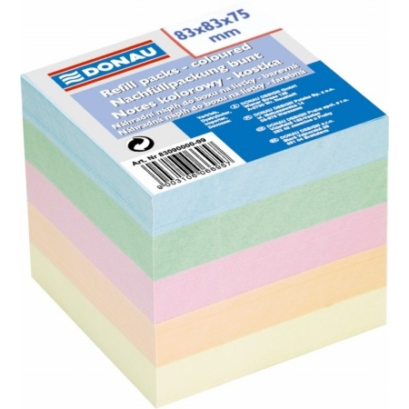 Donau 83x83mm Kockatömb - Színes (600 lap) (8309000-99)