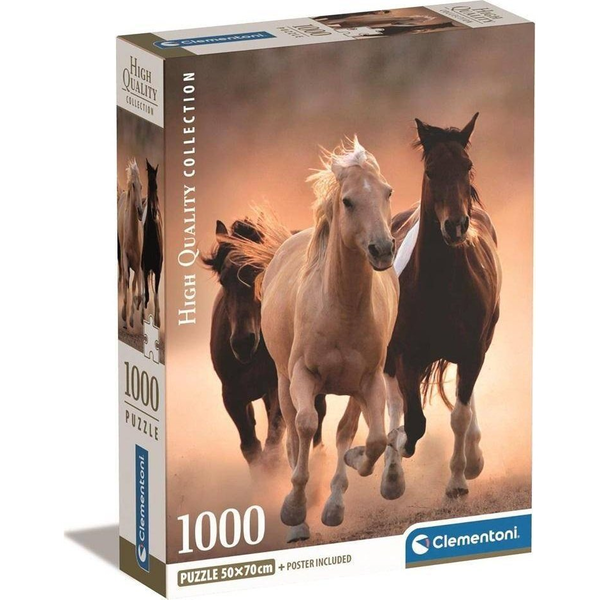 Clementoni Running Horses Legpuzzel 1000 stuk(s) Dieren