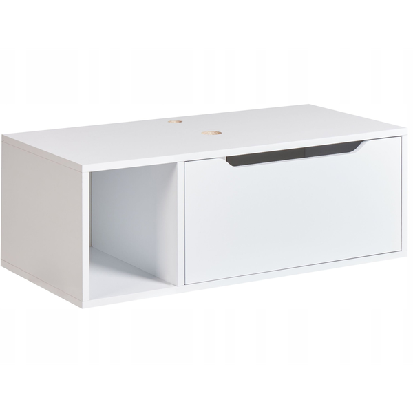 Mueble De Pared Para Baño Suspendido 2 Estantes 80 X 40 Cm Blanco Cascavel