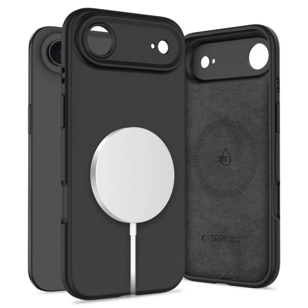 TECH-PROTECT Silikon MagSafe iPhone Air készülékhez tok fekete