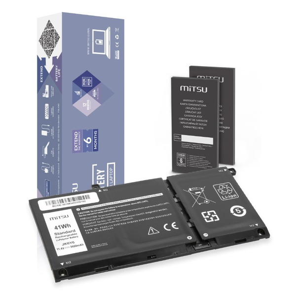 Mitsu Dell Latitude 15 (3510) / Vostro 14 (5402) Laptop akkumulátor 41 Wh