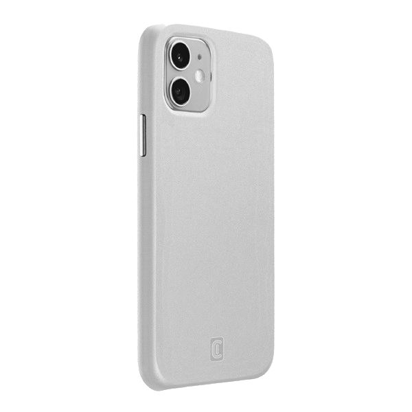 CELLULARLINE ELITE műanyag telefonvédő (mikrofiber belső, valódi bőr hátlap) FEHÉR [Apple iPhone 12 mini] (ELITECIPH12W)