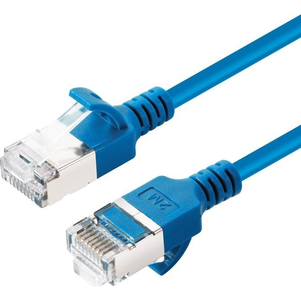 Microconnect V-FTP6A03B-SLIM cavo di rete Blu 3 m Cat6a U/FTP (STP)