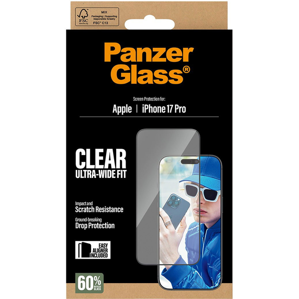 PanzerGlass Apple iPhone 17 Pro üvegfólia + felhelyező keret