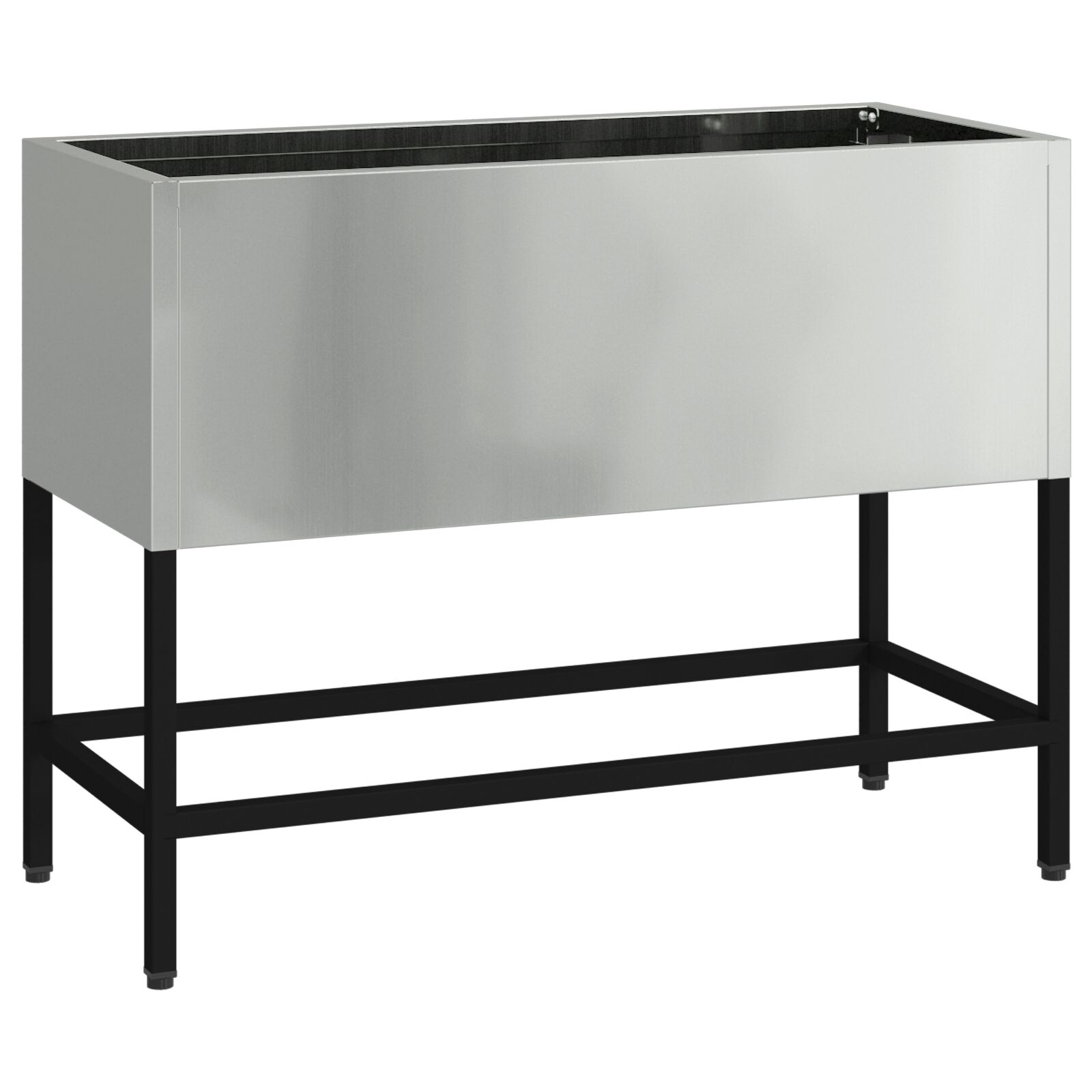 Magas Kerti Ágyás 60x26x45 cm Horganyzott Acél (865888)