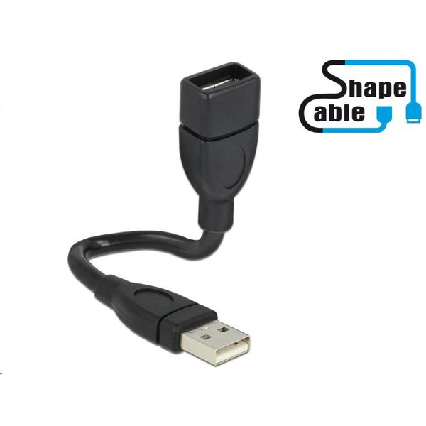 Kabel Delock 83497 černý 0,15 m