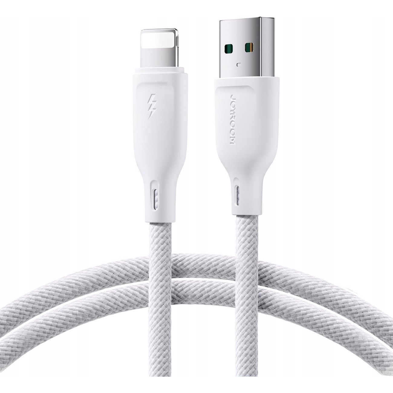 Joyroom Multi-Color Series SA34-AL3 USB-A/Lightning 3A Kábel 1 m-Fehér (JYR790)
