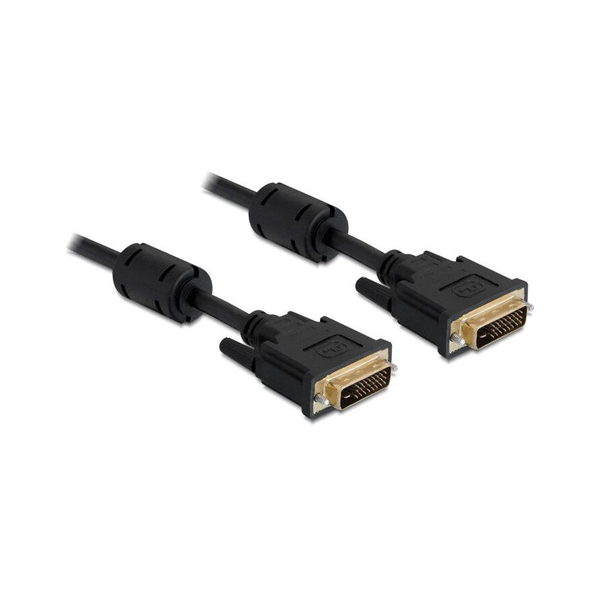 DELOCK DVI Kabel DVI(24+5) -> DVI(24+5) St/St 3.00m Gold