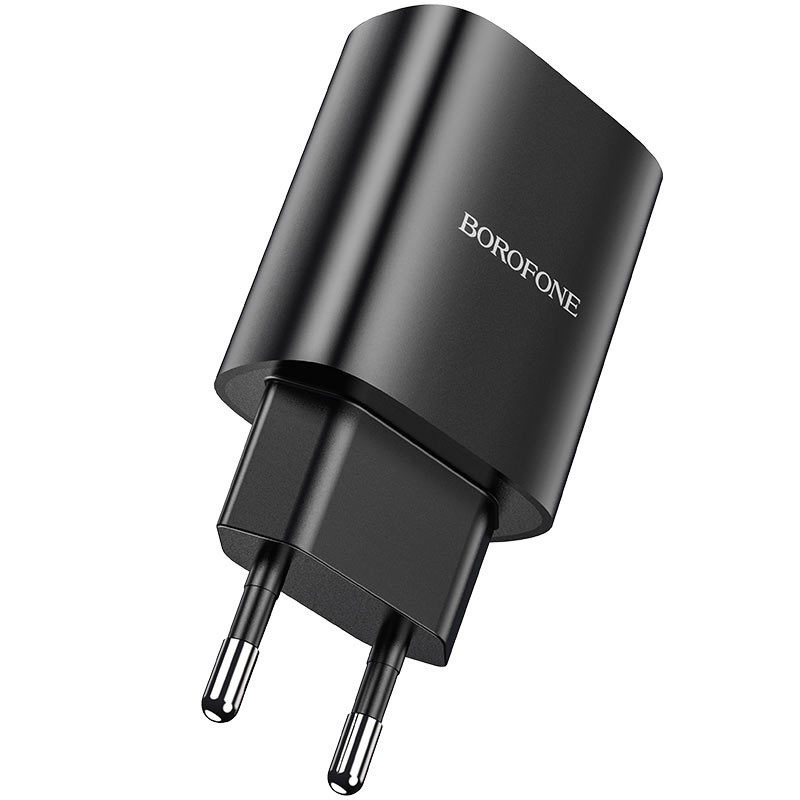 Borofone BN1 USB-A Hálózati töltő adapter + Lightning kábel 10W - Fekete (BN1)