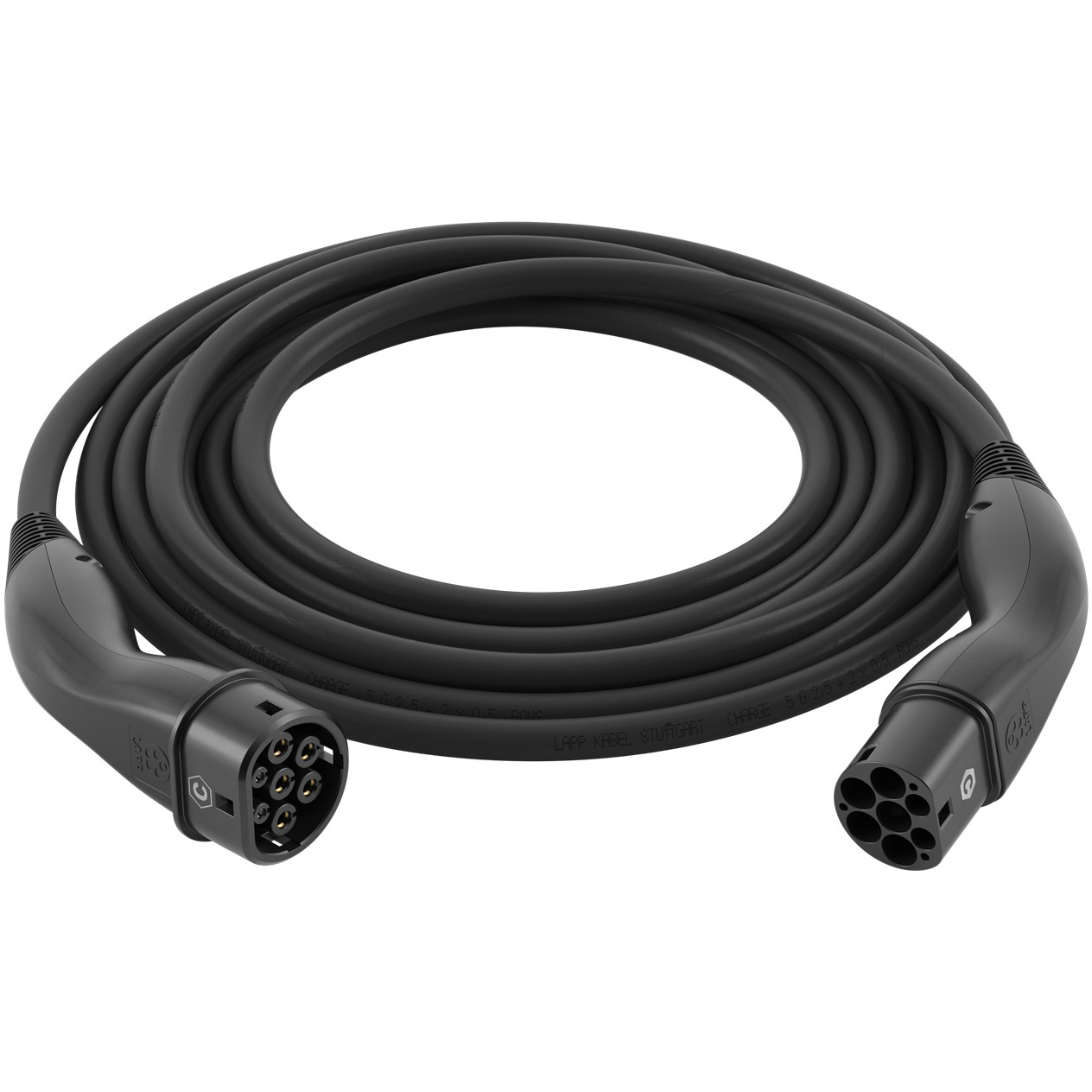 Lapp Mobility Type 2 Elektromos autó töltőkábel 5m (22 kW - 32A) - Fekete (61781)