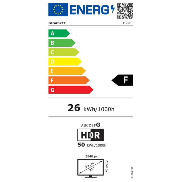 GIGABYTE M27UP computerskærm 68,6 cm (27") 3840 x 2160 pixel 4K Ultra HD LED Sort