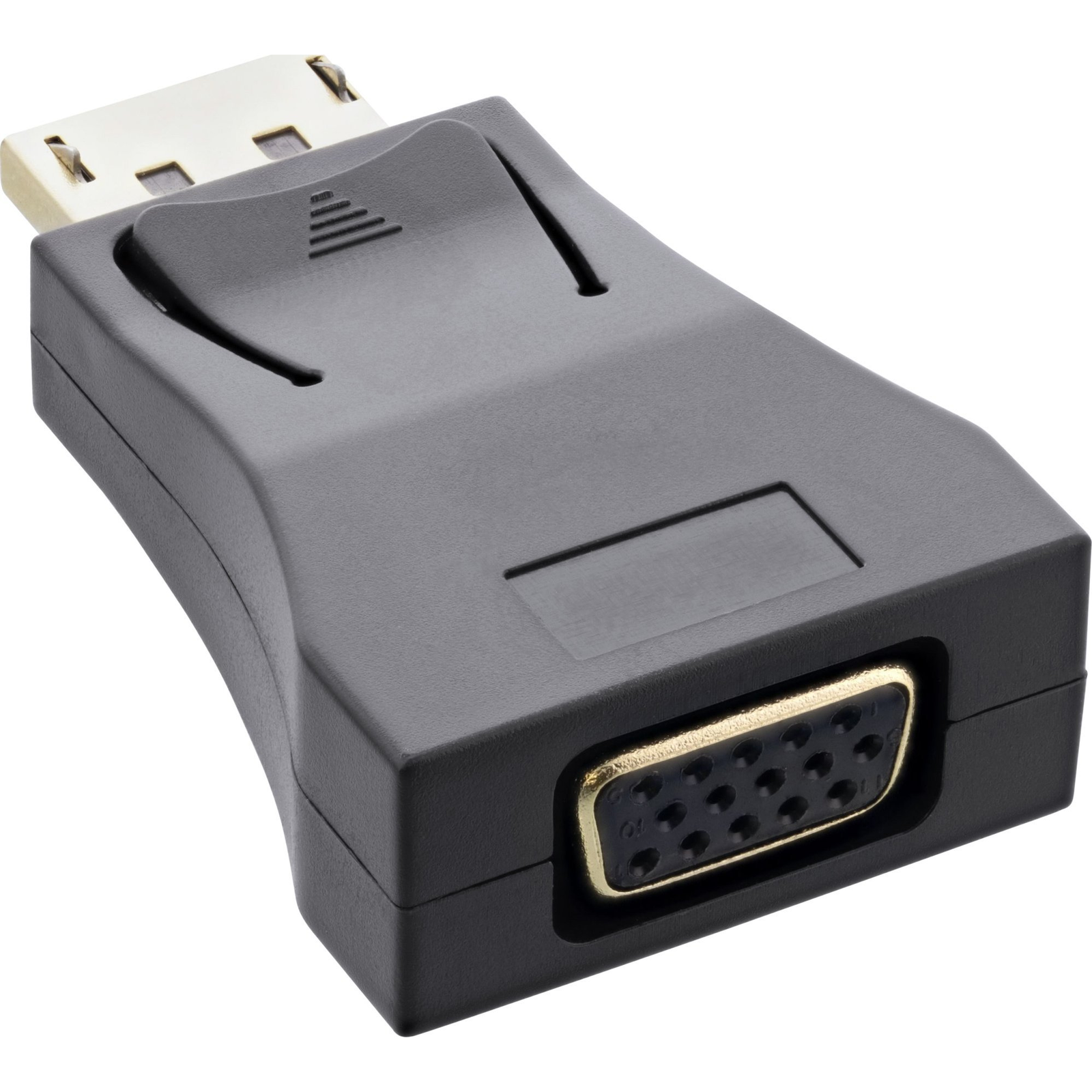 InLine 17196C csatlakozó átlakító DisplayPort male VGA Fekete (17196C)