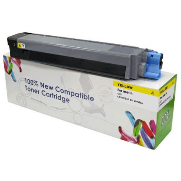 Cartridge Web Utángyártott OKI C810 Toner Yellow 8.000 oldal kapacitás (OKI44059105FUCW) (OKI44059105FUCW)